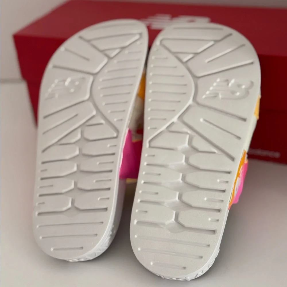 New Balance Pink and Yellow Strap Sandals New in Box Women’s 7 Medium